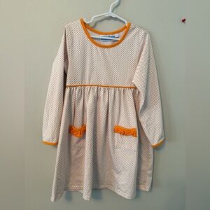 Trotter St. Orange Polka Dot Dress